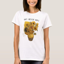 Van Gogh Zonnebloemen Artistiek Bloemstuk Street T T-shirt