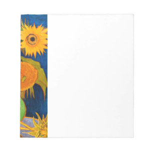 Van Gogh Zonnebloemen Bijgewerkt Notitieblok