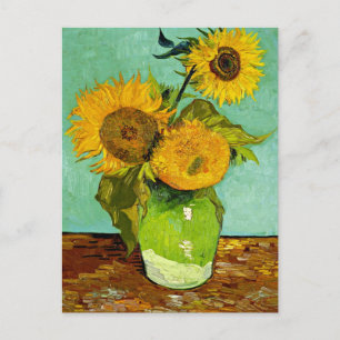Van Gogh - Zonnebloemen, Drie Briefkaart