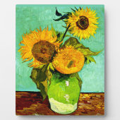 Van Gogh - Zonnebloemen drie Fotoplaat (Voorkant)