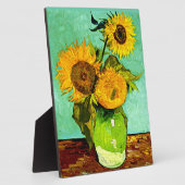 Van Gogh - Zonnebloemen drie Fotoplaat (Zijkant)