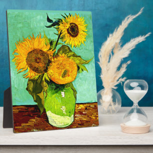 Van Gogh - Zonnebloemen drie Fotoplaat