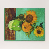 Van Gogh - Zonnebloemen (drie) Legpuzzel (Horizontaal)