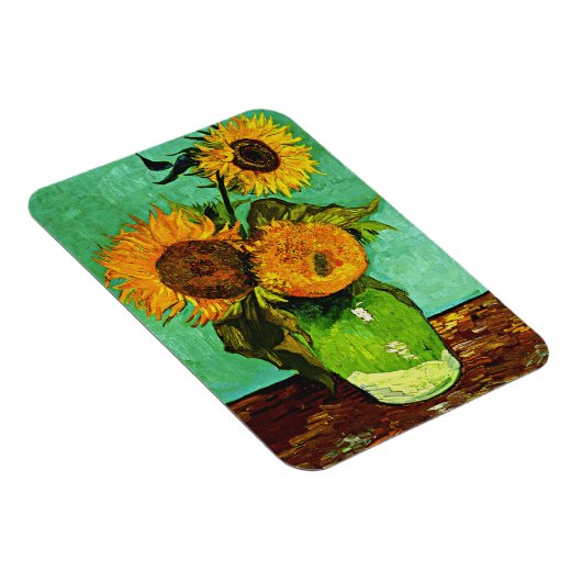 Van Gogh - Zonnebloemen, Drie, Magneet (Rechterzijde)