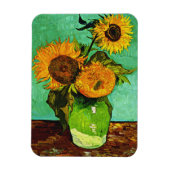 Van Gogh - Zonnebloemen, Drie, Magneet (Verticaal)