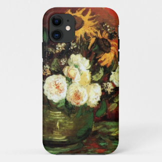 Van Gogh Zonnebloemen en Rozen iPhone 11 Hoesje