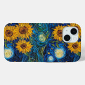 Van Gogh Zonnebloemen en sterrennacht Case-Mate iPhone Case (Achterkant (horizontaal))