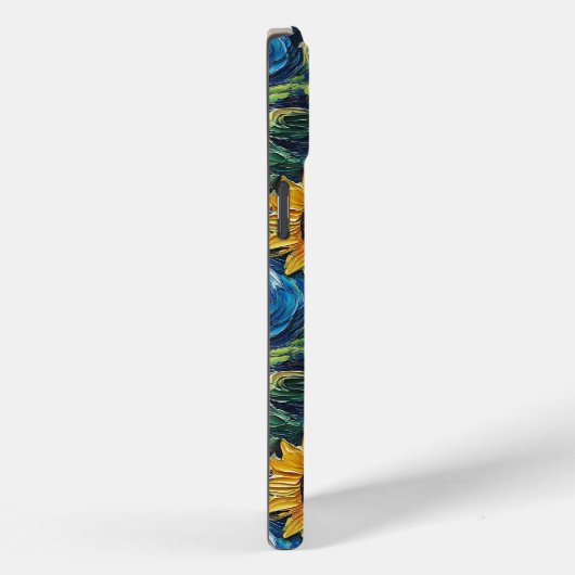 Van Gogh Zonnebloemen en sterrennacht Case-Mate iPhone Case (Achterkant / Rechts)