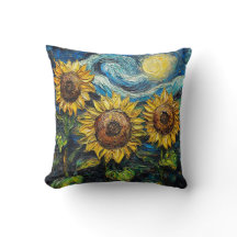 Van Gogh Zonnebloemen en sterrennacht