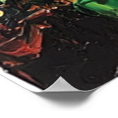 Van Gogh Zonnebloemen en sterrennacht Poster (Hoek)