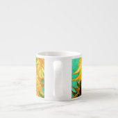 Van Gogh-zonnebloemen (F455)  fijne kunst Espresso Kop (Achterkant)