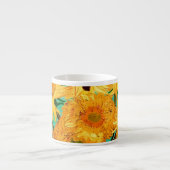 Van Gogh-zonnebloemen (F455)  fijne kunst Espresso Kop (Voorkant)