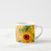Van Gogh-zonnebloemen (F455)  fijne kunst Espresso Kop (Rechts)
