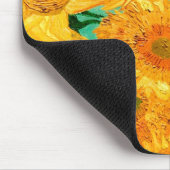 Van Gogh-zonnebloemen (F455) fijne kunst Muismat (Hoek)