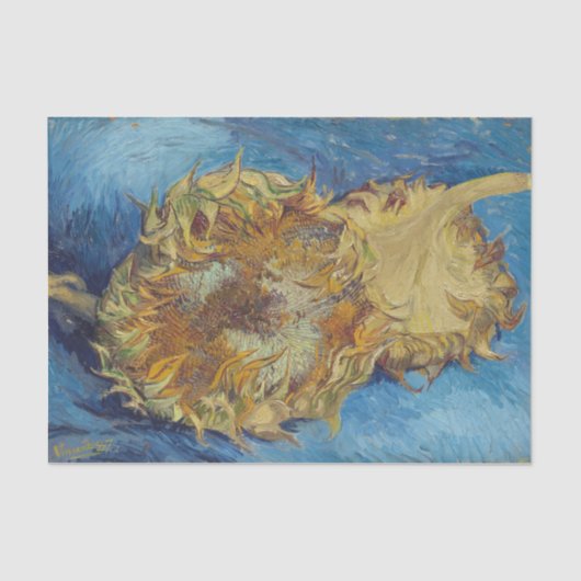 Van Gogh Zonnebloemen Floral Painting Tissuepapier (Voorkant)