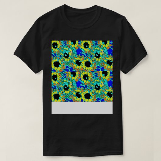 Van Gogh zonnebloemen groot T-shirt (Design voorkant)