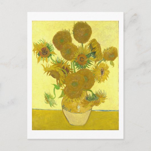 Van Gogh | Zonnebloemen I | Adreswijziging Aankondigingskaart (Voorkant)