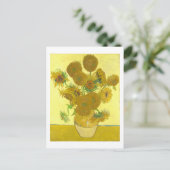 Van Gogh | Zonnebloemen I | Adreswijziging Aankondigingskaart (Staand voorkant)