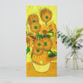 Van Gogh Zonnebloemen Kaart (Staand voorkant)