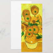 Van Gogh Zonnebloemen Kaart (Voorkant / Achterkant)