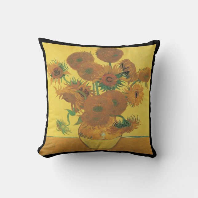 Van Gogh-zonnebloemen Kussen (Voorkant)