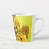 Van Gogh Zonnebloemen Latte Mok (Rechts)