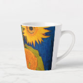 Van Gogh Zonnebloemen Latte Mok (Rechts)