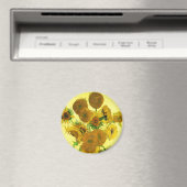 Van Gogh Zonnebloemen Magneet (Insitu (Vaatwasser))