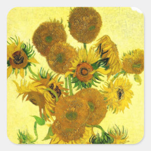 Van Gogh Zonnebloemen Stickers
