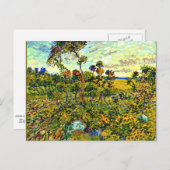 Van Gogh - Zonsondergang bij Montmajour Briefkaart (Voorkant / Achterkant)