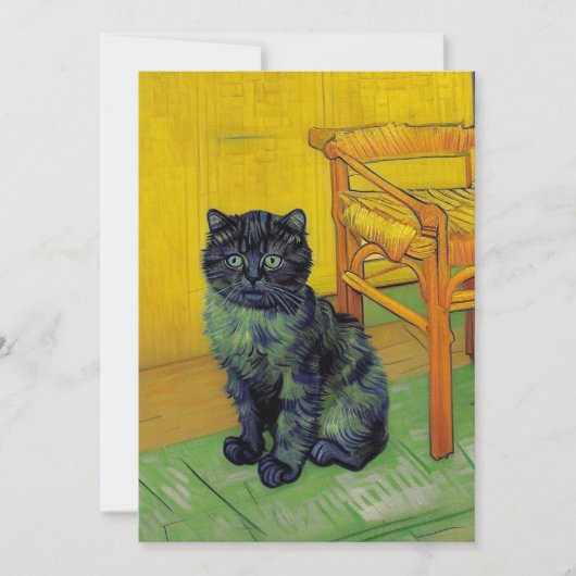 Van Gogh Zwart Kat Aankondiging (Voorkant)