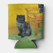 Van Gogh Zwart Kat Blikjeskoeler (Voorkant)