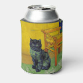 Van Gogh Zwart Kat Blikjeskoeler (Blikje Achterkant)