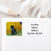 Van Gogh Zwart Kat Etiket (Insitu)