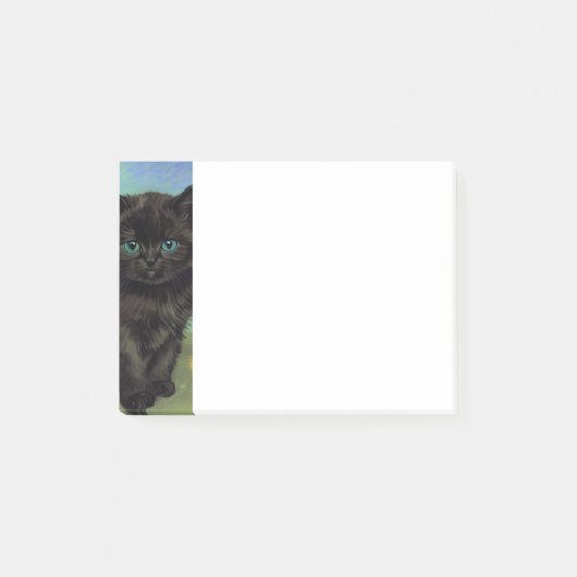 Van Gogh Zwart Kat Geel Bloemen Post-it® Notes (Voorkant)