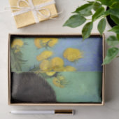 Van Gogh Zwart Kat Geel Bloemen Tissuepapier (Geschenk)