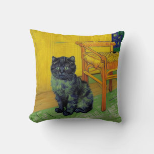 Van Gogh Zwart Kat Kussen
