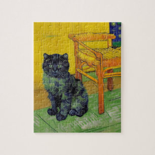 Van Gogh Zwart Kat Legpuzzel