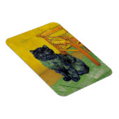 Van Gogh Zwart Kat Magneet (Rechterzijde)