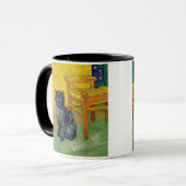 Van Gogh Zwart Kat Mok (Voorkant links)