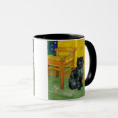 Van Gogh Zwart Kat Mok (Voorkant rechts)