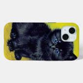 Van Gogh Zwart Kat Paarse Bloemen Case-Mate iPhone Case (Achterkant (horizontaal))