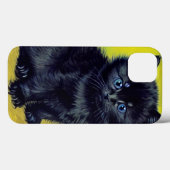 Van Gogh Zwart Kat Paarse Bloemen Case-Mate iPhone Case (Achterkant (horizontaal))