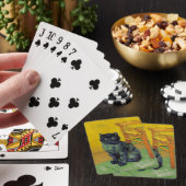 Van Gogh Zwart Kat Pokerkaarten (Insitu)