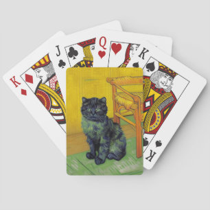 Van Gogh Zwart Kat Pokerkaarten