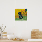 Van Gogh Zwart Kat Poster (Keuken)