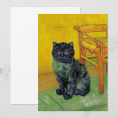 Van Gogh Zwart Kat Save The Date (Voorkant / Achterkant)