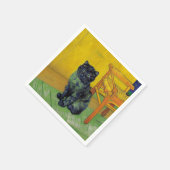 Van Gogh Zwart Kat Servet (Hoek)