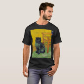 Van Gogh Zwart Kat T-shirt (Voorkant volledig)