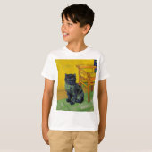 Van Gogh Zwart Kat T-shirt (Voorkant volledig)